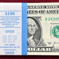 America One Dollar GEM UNC Serial Packet