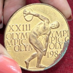 Alternative view of United States 1984 - Los Angeles Olympic Games Commemorative Medal #K-1