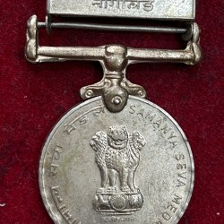 Alternative view of Samanya Sewa Medal 1965 Nagaland Medal #K-2