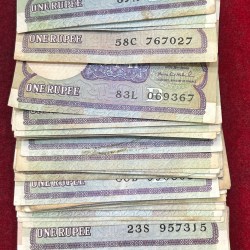 ONE RUPEES MIX GOVERNOR (100 NOTE) LOTT #*130
