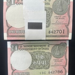 1 Rupees 2017 Governor Shaktikant DAS Rare Serial Packet with Fancy Number Ending 786