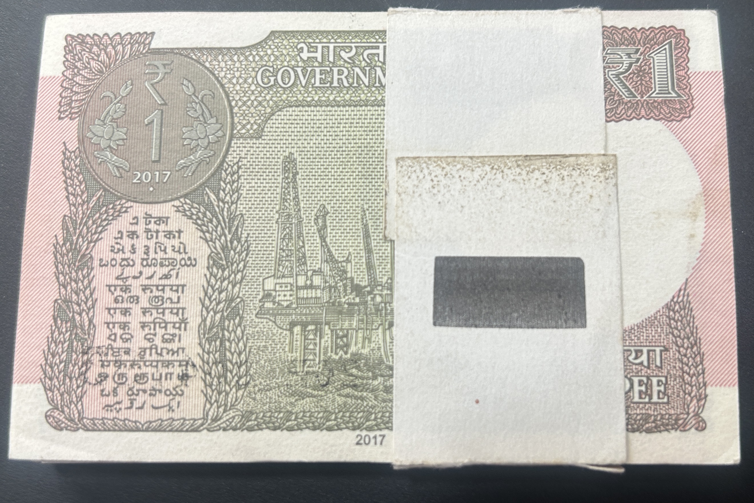 1 Rupees 2017 Governor Shaktikant DAS Rare (99 Note) Serial Packet