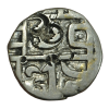Cooch Behar Silver 1/2 Rupee Dharendra Narayan or Harendra Narayan 1773-80/ 1783-1839 **Scare** Collectable Grade. - Image 2