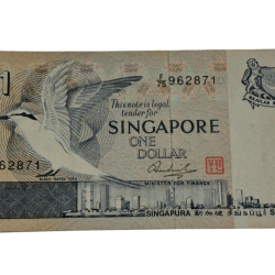 SINGAPORE 1 DOLLAR Bird 🐦⬛ Series **SCARE** High Collectable Grade.