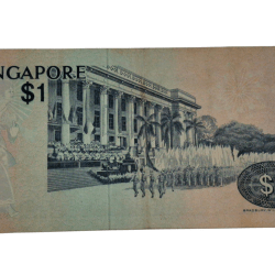 Alternative view of SINGAPORE 1 DOLLAR Bird 🐦‍⬛ Series **SCARE** High Collectable Grade.