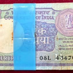 1 RUPEE 1991 GOVERNOR Montek Singh Ahluwalia RARE SERIAL PACKET WITH FANCY NUMBER ENDING 786