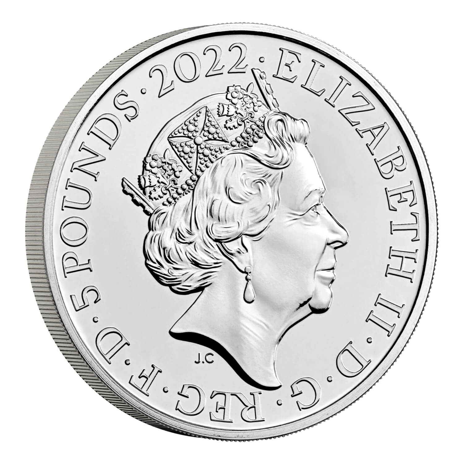 Royal Mint The Queen’s Reign Honours and Investitures 2022 UK pound 5 Brilliant Uncirculated Coin - Image 3