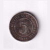 Malaysia 5 Cents -1920 George V Rare Coin#C-145