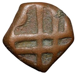 Copper 1/6 Falus of Ali Adil Shah I(AD 1558-80) of Bijapur Sultanate BJ6 Rare