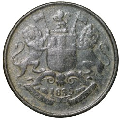 Copper 1/4 Anna of William IV - East India Company (AD 1835) of Madras Mint 18 Berries