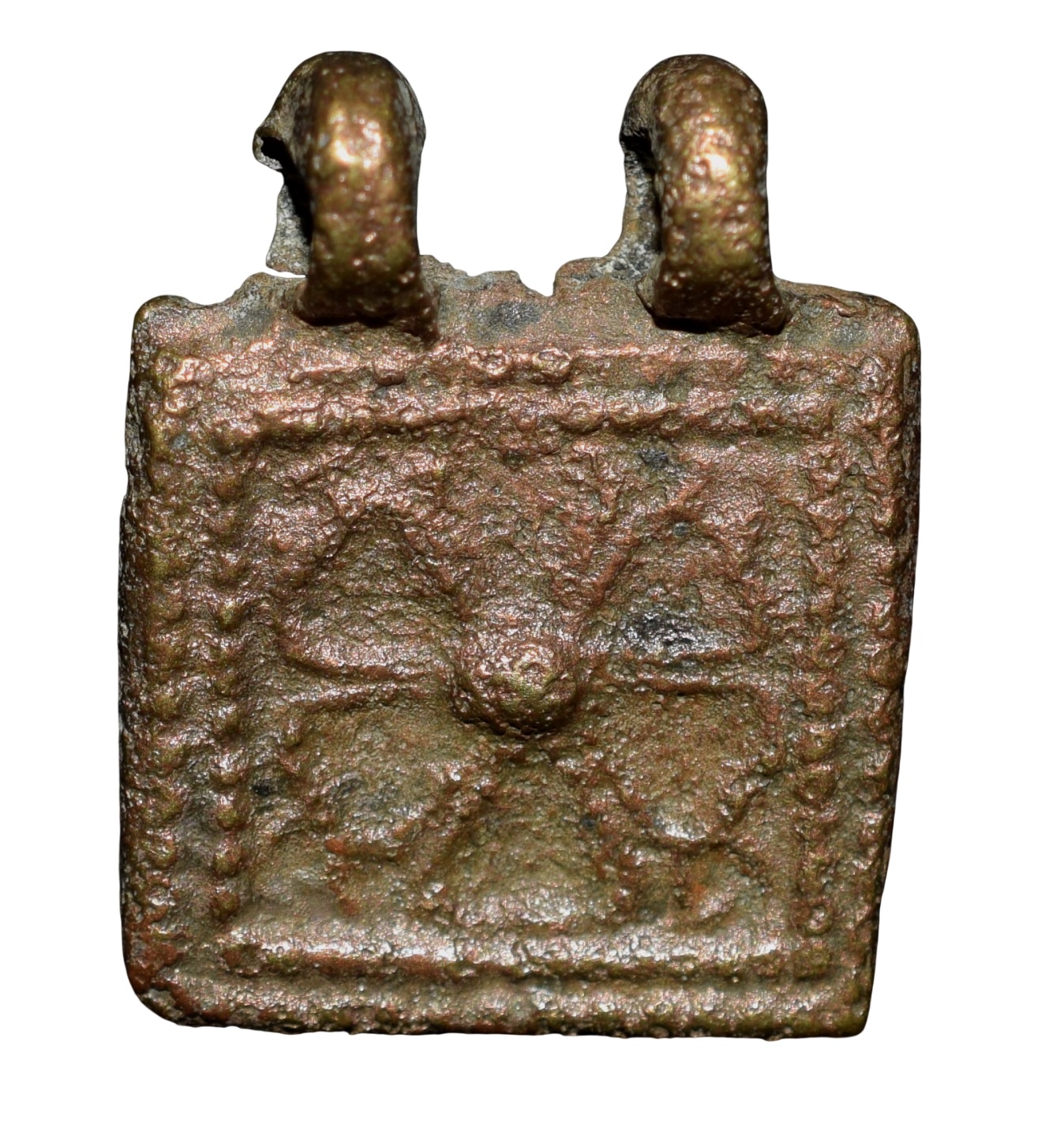 Cast-Copper from Rajgir(Bihar) 2nd Cen. BC with 6-Petal Lotus Flower Ext. Rare