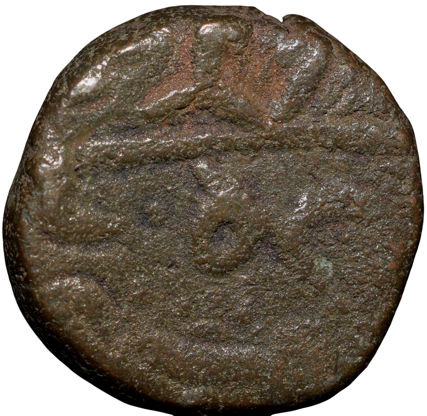 Copper Paisa of Jayaji Rao (AD 1843-1886) of Gwalior State of Lashkar Mint Unlisted Variety