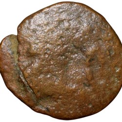 Copper Coin of Ramagupta (AD 375-376) of Gupta Dynasty - Lion Type V.Rare
