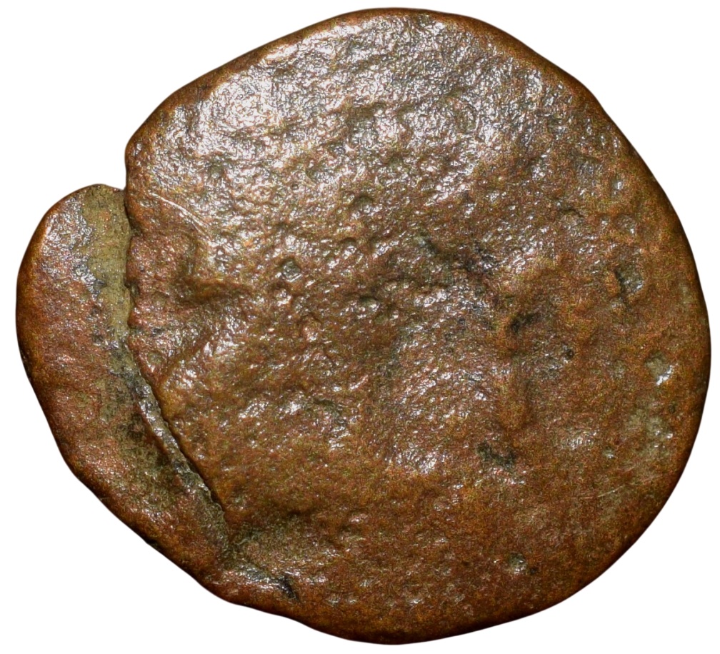 Copper Coin of Ramagupta (AD 375-376) of Gupta Dynasty - Lion Type V.Rare