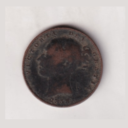 Alternative view of United Kingdom ½ Penny - 1838 Victoria Rare Coin#C-146