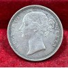 India - British ½ Rupee 1840 - Victoria Rare Silver Coin - Image 2