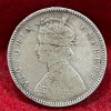 India - British ½ Rupee 1899 - Victoria Rare Silver Coin - Image 2