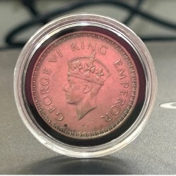 Alternative view of British-India 1 Rupee -(George VI) 1943 Rare Silver Coin