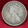 India - British ½ Rupee 1899 - Victoria Rare Silver Coin - Image 2