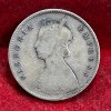 India - British ½ Rupee 1899 - Victoria Rare Silver Coin - Image 2