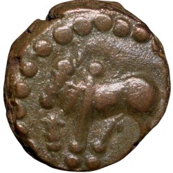Copper Kakani of Ganapati Naga(c. 3rd Cen. AD) of Nagas Dynasty from Padmavati Bull Type Beautiful Grade