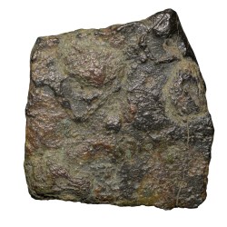 Alternative view of Copper Coin of Satyabhadra(2nd-1st Cen. BC) of Bhadra/Mitra Dynasty Inscribed Die-Strucked Ext. Rare