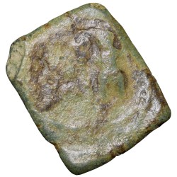 Alternative view of Copper Coin of Bharuch(2nd Cen. BC) with Pair of Mugamukhe/Mahakal . . . Rare
