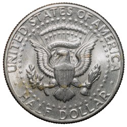 Copper-Nickel 1/2 Dollar of USA (AD 1971) with Portrait of John F. Kennedy