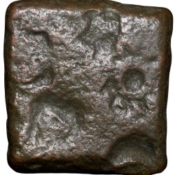 Copper Punch Mark from Ujjaini Region Mauryan Period (2nd - 1st Cen. BC) Mahakal Type
