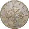 Brass 1 Shilling Austria (AD 1993) with Three edelweiss flowers