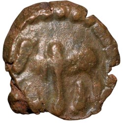 Copper Kakani of Ganapati Naga(c. 3rd Cen. AD) of Nagas Dynasty from Padmavati Bull Type