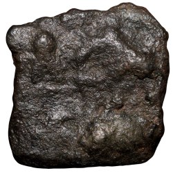 Cast Copper Kakani of Sunga Kingdom Universal(2nd cen BC) Type Multiple symbols