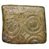 Copper Coin of Satakarni of Satavahan Dynasty (1st Cen. BC) from Vidarbha(Pusad) with Swastik & Triangular Headed above Elephant walking right/Ujjaini Symbol - Image 2
