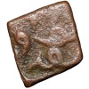 Copper 1/2 Falus of Akbar(AD 1556-1605) of Sironj Mint Malwa Standard V.Rare