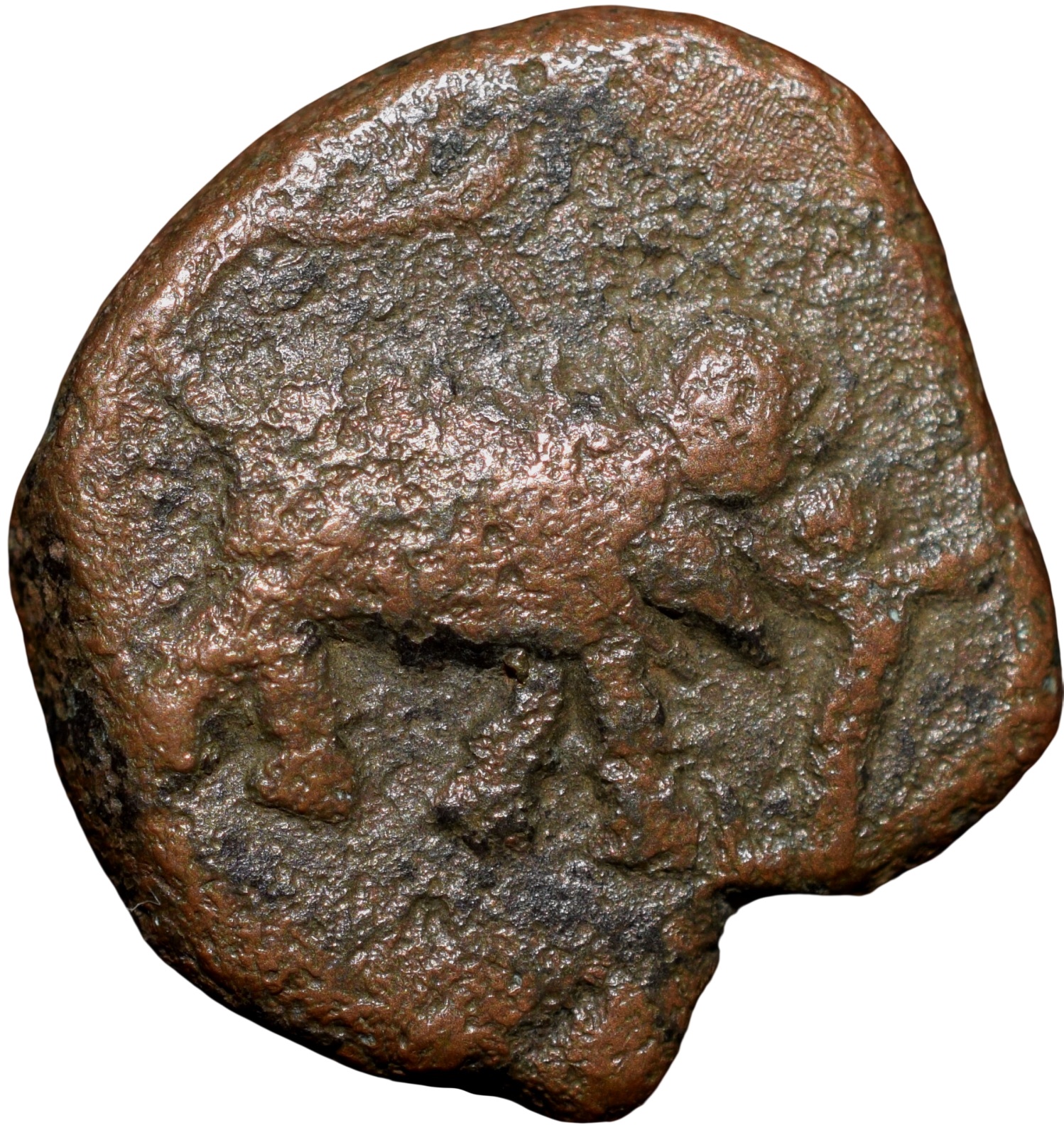 Copper 1/4 Paisa of Tipu Sultan(AD 1787-99) of Mysore Kingdom Patan Mint New Variety