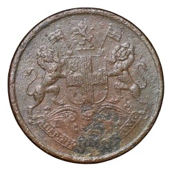 Copper 1/12 Anna of East India Company (AD 1848) Rare Date