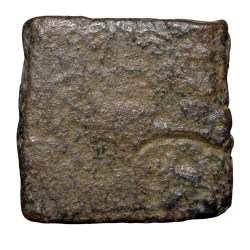 Alternative view of Copper Punch Mark from Ujjaini Region Mauryan Period 2nd - 1st Cen. BC Mahakal Type
