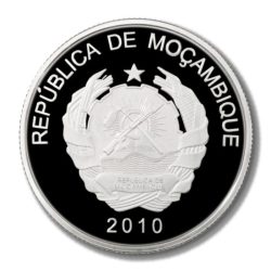 Alternative view of Mozambique Deep Sea Creatures - Football Fish 2010 Colored Medallic Issue Rare Reproduction Coin with Capsule