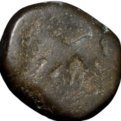 Copper Paisa of Namdar Khan(17th - 18th Cen. AD) of Hyderabad Feudatory of Elichpur with Tiger Left KM C10a Unlisted Date