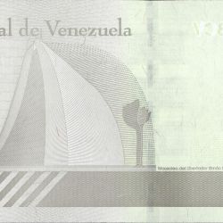 Alternative view of 200,000 Bolivares of Venezuela Country (AD 2020) with "Mausoleum of the Liberator" Simón Bolívar and the National Pantheon in Caracas