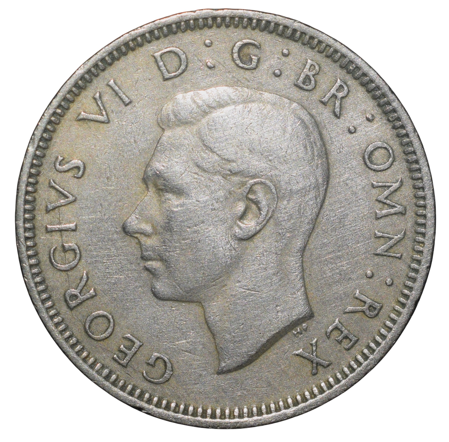 Copper-Nickel Shilling of George VI (AD 1951) from Great Brittain