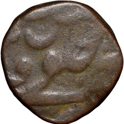 Alternative view of Copper Paisa of Nasir-ad-daula(AD1829-57) of Hyderabad State KM C61.3 INO Muhmmad Akbar II