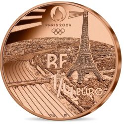 Alternative view of France ¼ Euro 2023 Olympic Games - Mascot Rare UNC Coin with Capsule #C-95