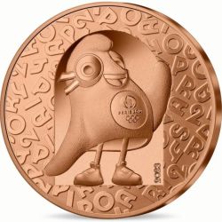 France ¼ Euro 2023 Olympic Games - Mascot Rare UNC Coin with Capsule #C-95