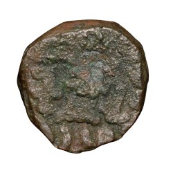 Alternative view of Copper Drachma of Indo-Parthian, Gondophares ( AD 20-50) Profile Bust Type