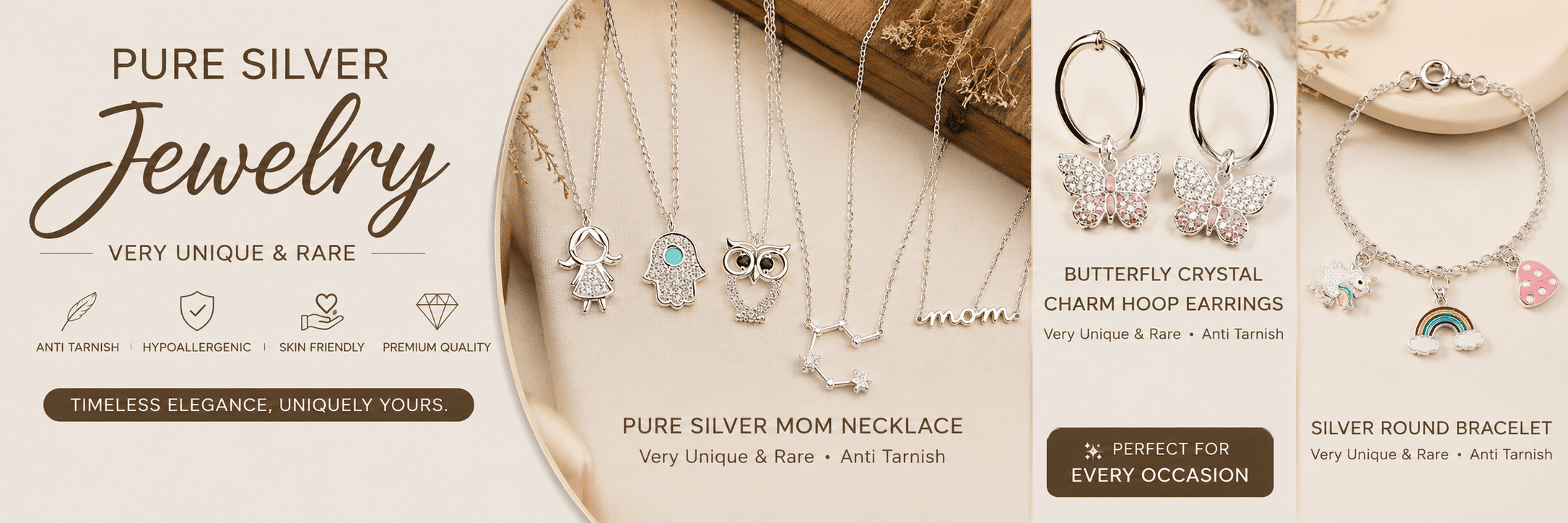 Pure Silver Very Unique and Rare Anti Tarnish