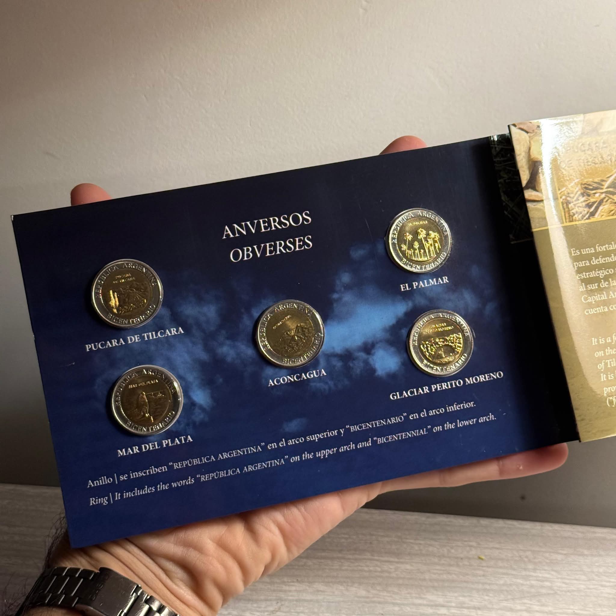 Extremely Rare Proof Coin Set Argentina Year 2010 Bicentennial of the May Revolution coin set issued by the Central Bank of Argentina (BCRA)