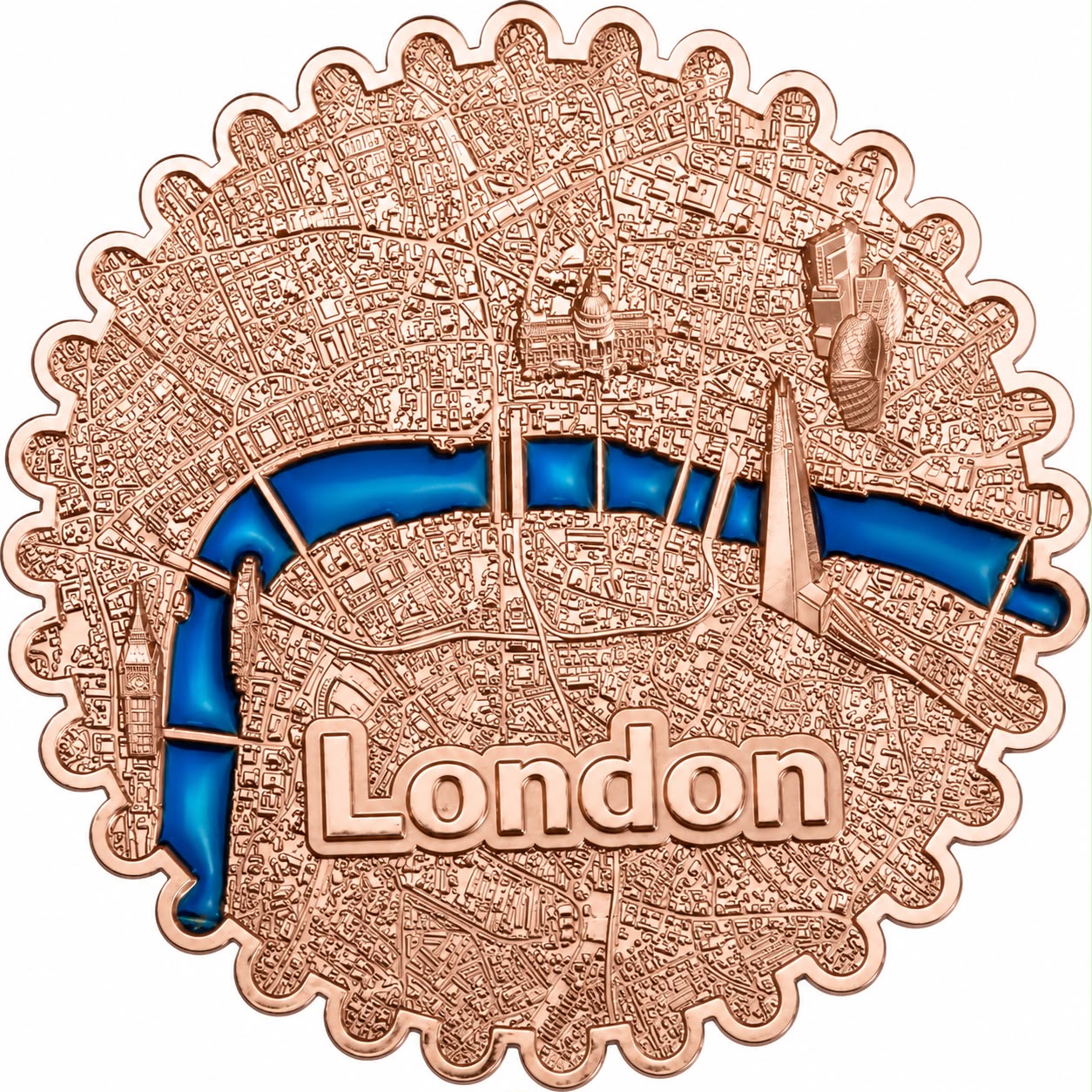 Extremely Rare Coin 20 SENE CHARLES III 2025 Year SAMOA LONDON Copper Proof Coin - Image 2