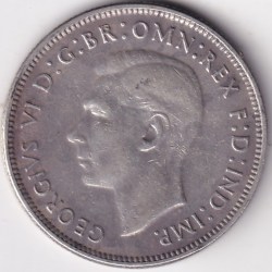 Alternative view of Silver Coin of 1942 Florin of Australia King George VI