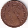 British India Victoria 1/2 Pice 1897 Coin #3 - Image 2